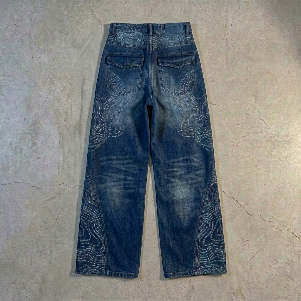 Persona Baggy Jeans : Topographic Design