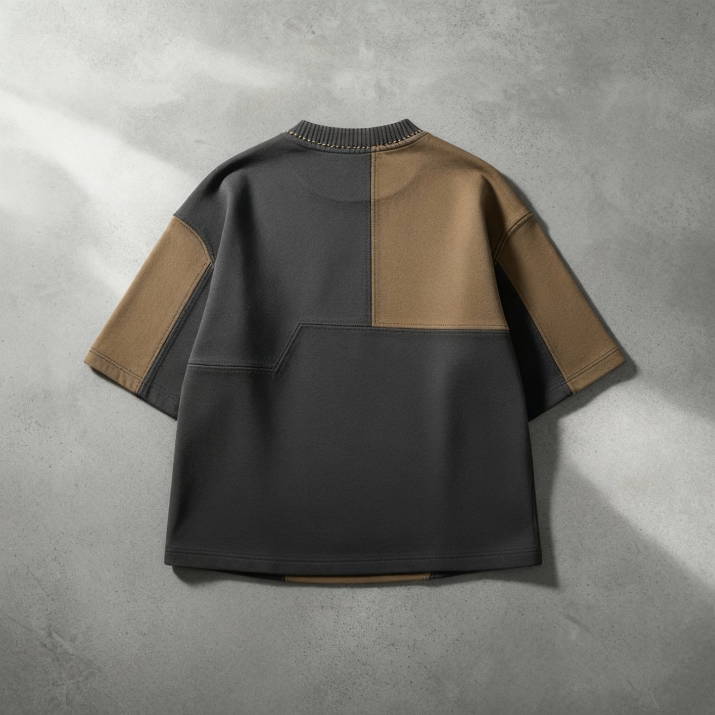 Nomad – Heavy T-Shirt : Two-Tone Patchwork