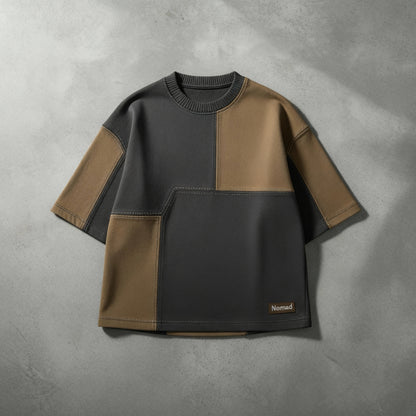 Nomad – Heavy T-Shirt : Two-Tone Patchwork