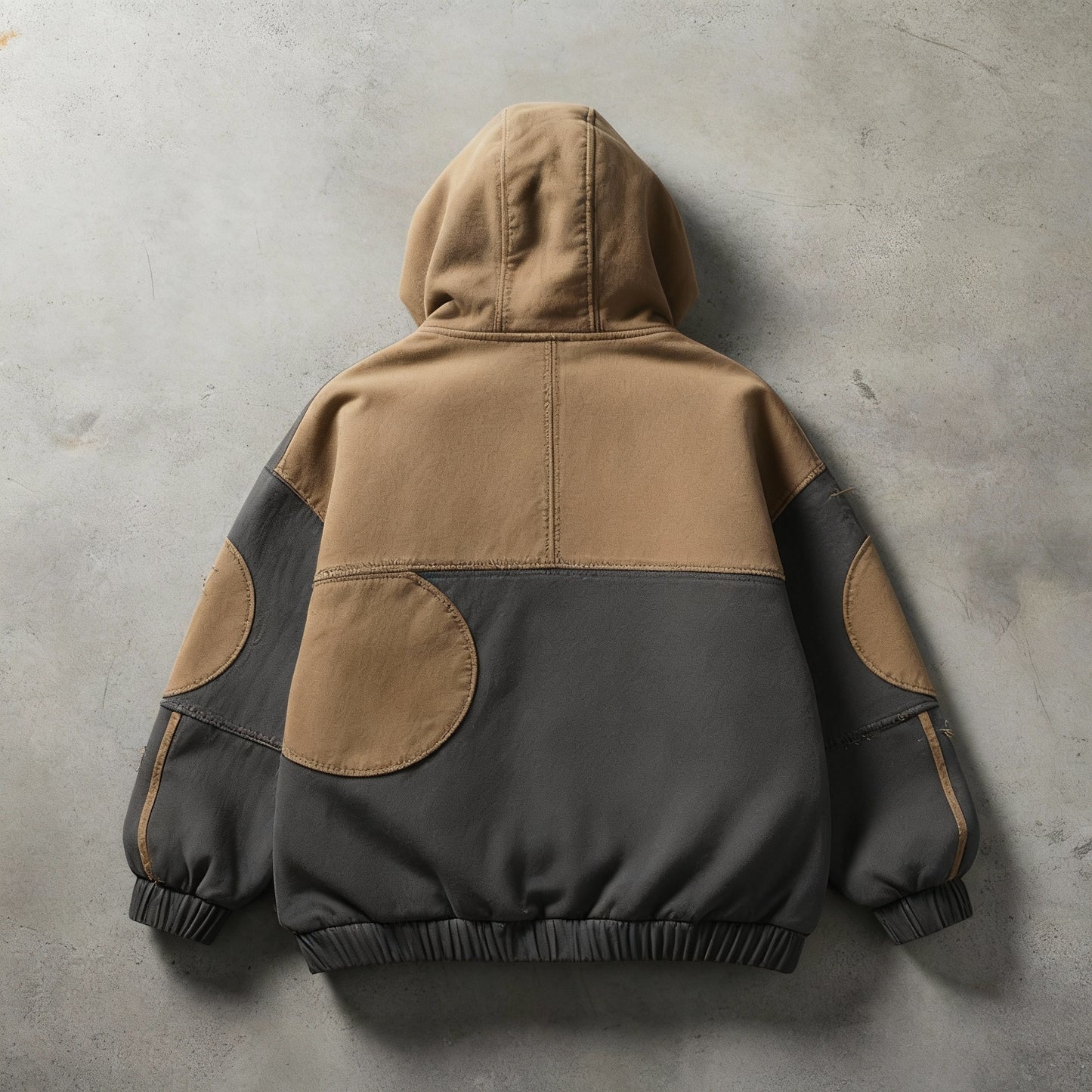 Nomad – Heavyweight Hoodie : Patchwork Appliqué