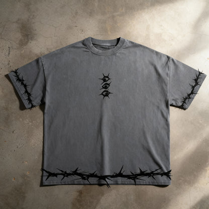KAOS Conduit - Heavyweight T-Shirt : Applique Embroidery