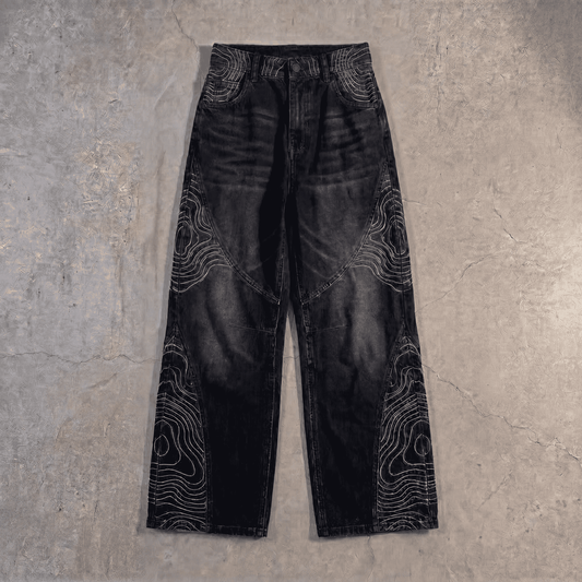 Persona Baggy Jeans : Topographic Design