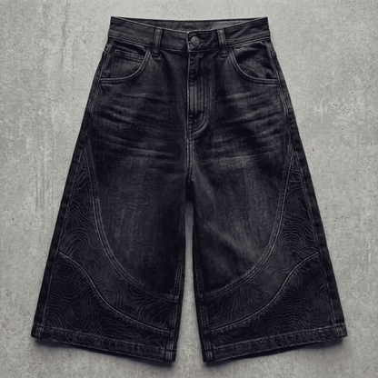 Persona Wide Leg Jorts : Topographic Design