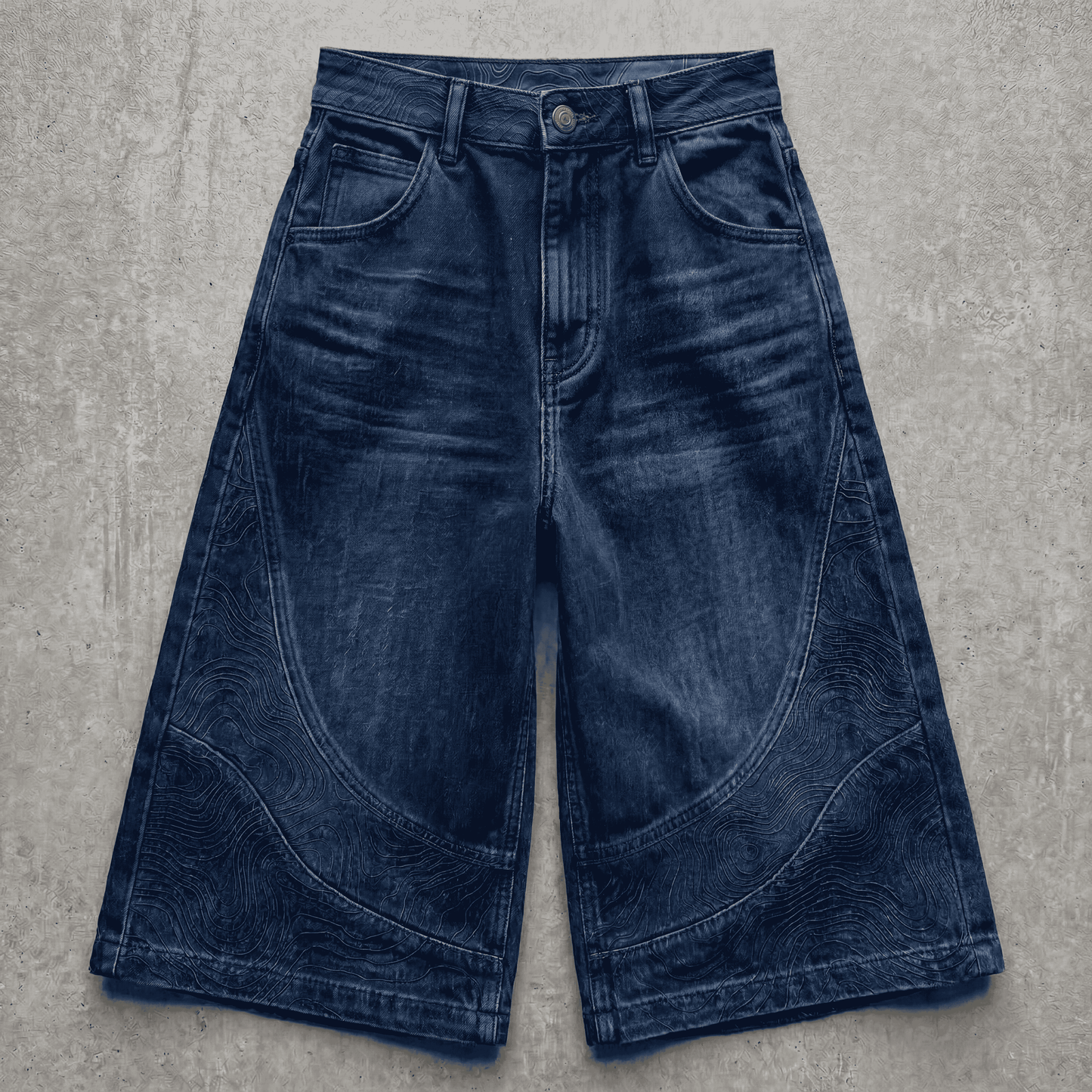 Persona Wide Leg Jorts : Topographic Design