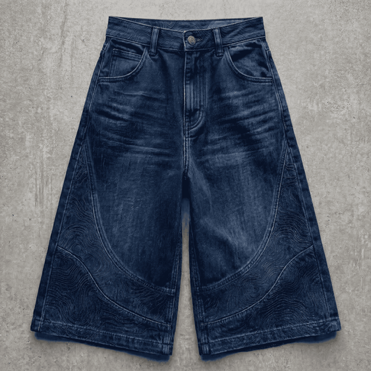 Persona Wide Leg Jorts : Topographic Design
