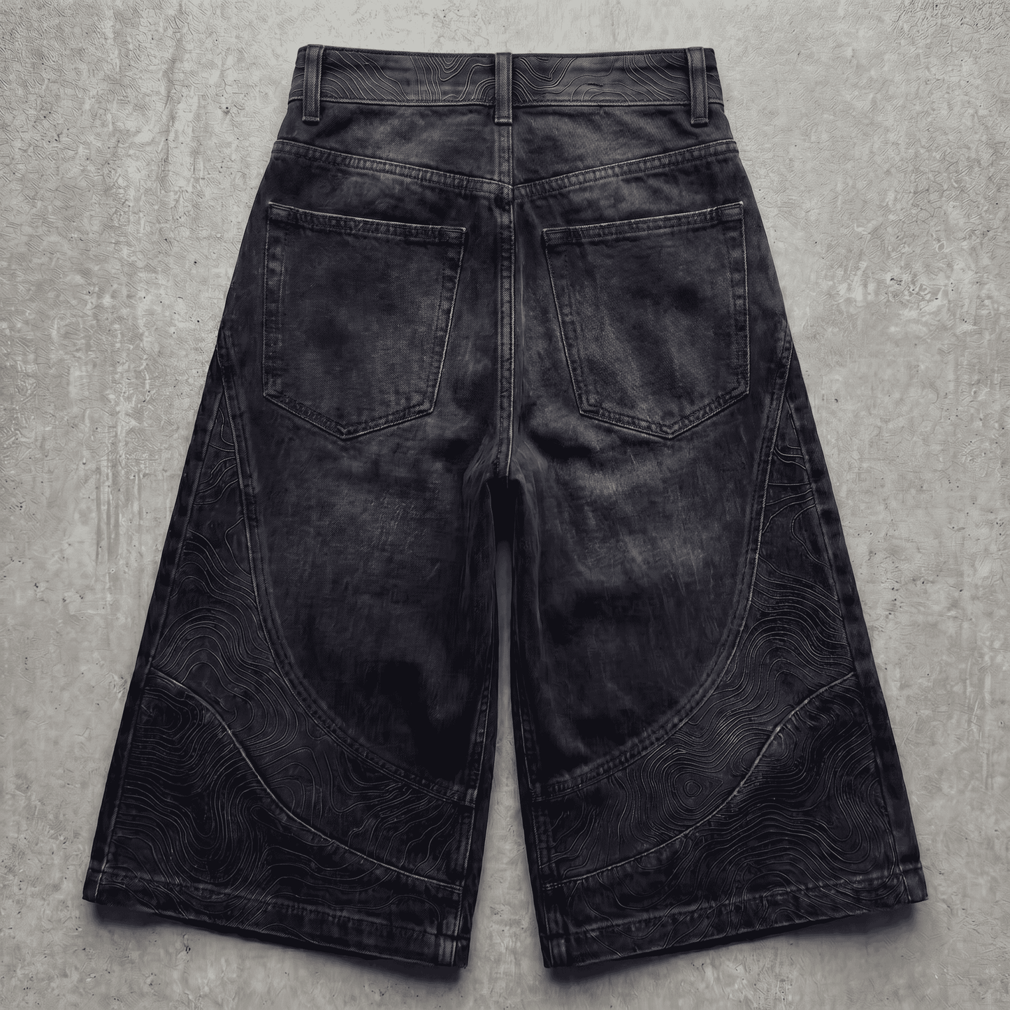 Persona Wide Leg Jorts : Topographic Design