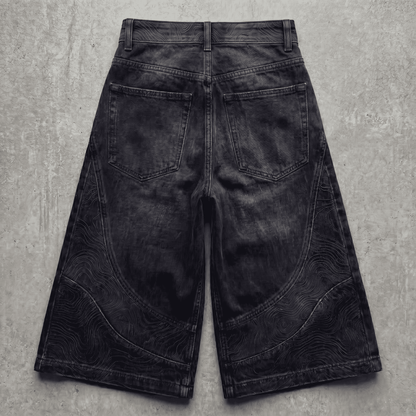 Persona Wide Leg Jorts : Topographic Design