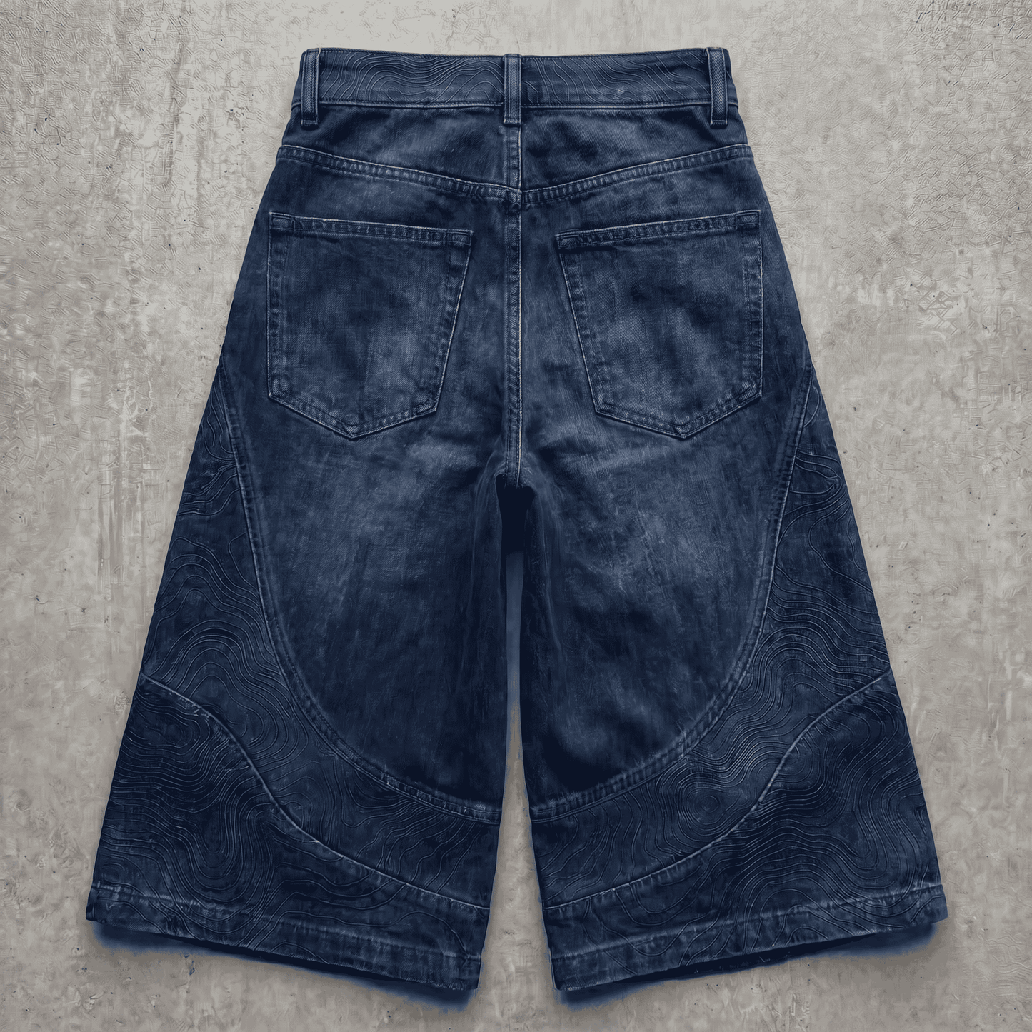 Persona Wide Leg Jorts : Topographic Design