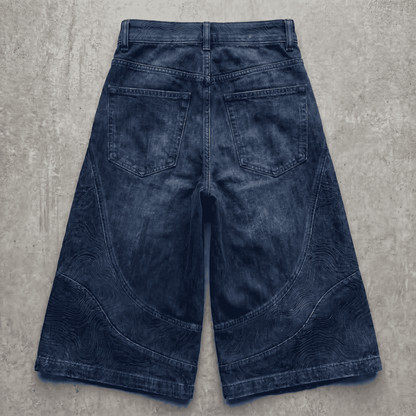 Persona Wide Leg Jorts : Topographic Design