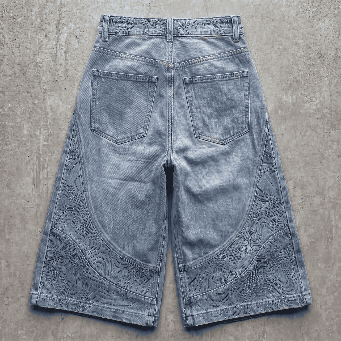 Persona Wide Leg Jorts : Topographic Design