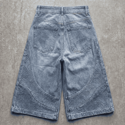 Persona Wide Leg Jorts : Topographic Design