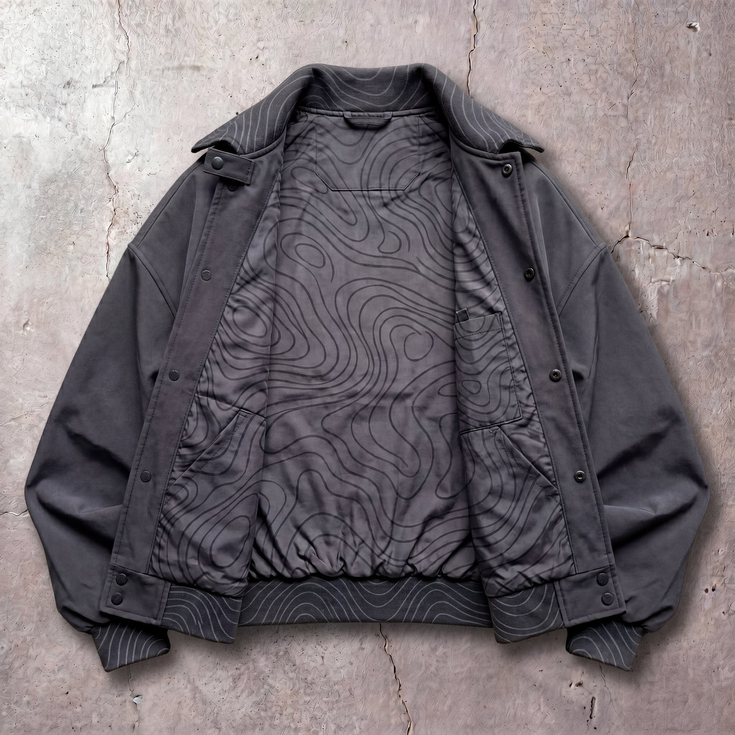 Persona Bomber Jacket : Topographic Design