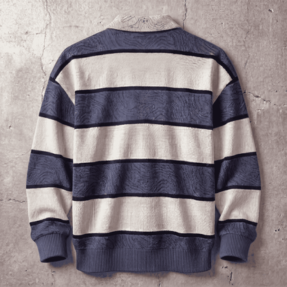 Persona Long Sleeve Polo : Topographic Design