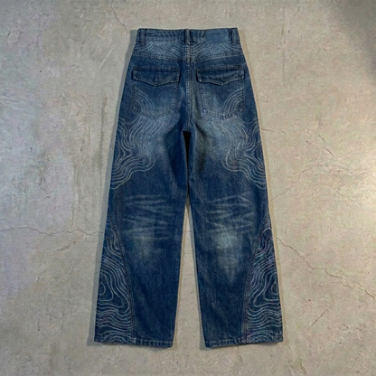 Persona Baggy Jeans : Topographic Design