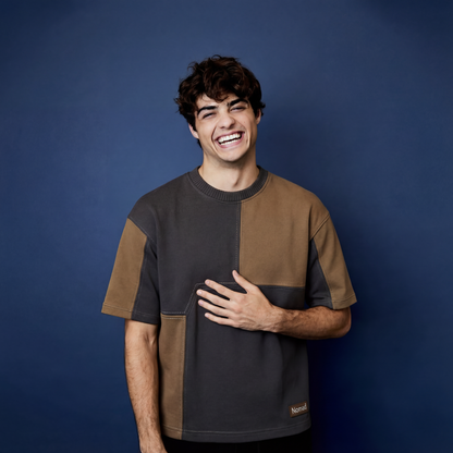 Nomad – Heavy T-Shirt : Two-Tone Patchwork
